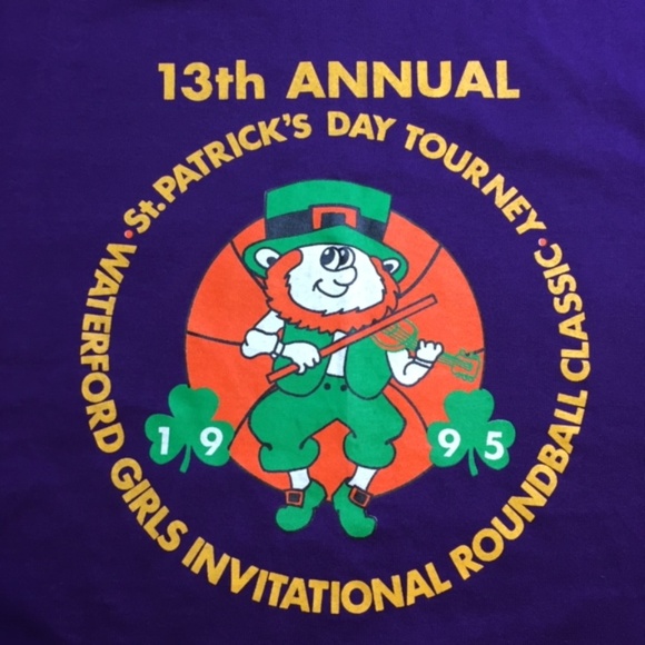 Vintage 1995 St Patricks Girls Roundball T Shirt - Picture 1 of 7